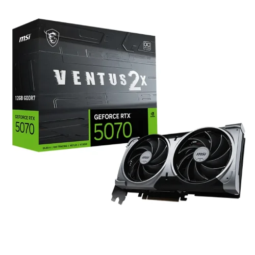 MSI GeForce RTX 5070 12G VENTUS 2X OC Graphics Card — 12GB GDDR7
