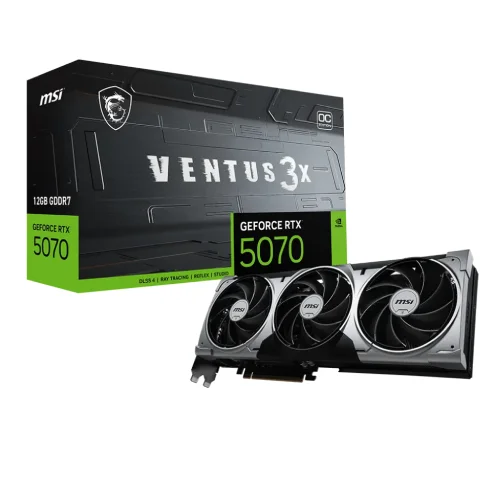 MSI GeForce RTX 5070 VENTUS 3X OC Graphics Card — 12GB GDDR7