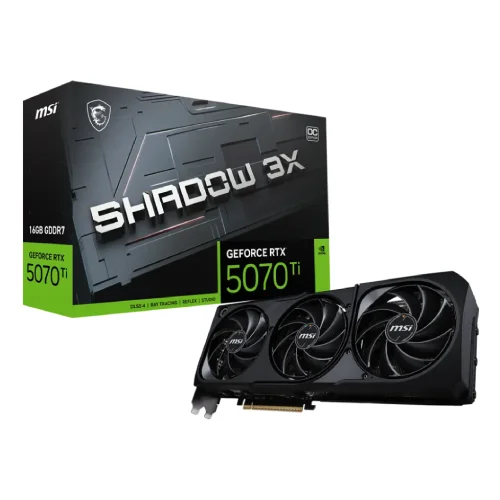 MSI GeForce RTX 5070 Ti 16G SHADOW 3X OC Graphics Card — 16GB GDDR7