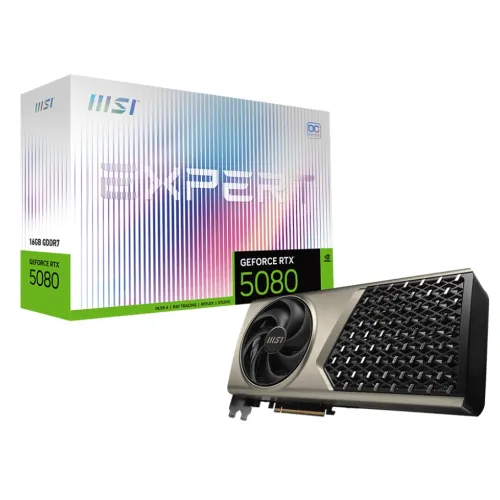 MSI GeForce RTX 5080 16G EXPERT OC Graphics Card — 16GB GDDR7
