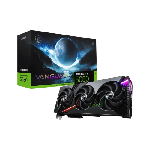 MSI GeForce RTX 5080 16G VANGUARD SOC Graphics Card — 16GB GDDR7