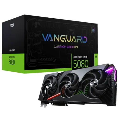 MSI GeForce RTX 5080 VANGUARD SOC Launch Edition Graphics Card — 16GB GDDR7