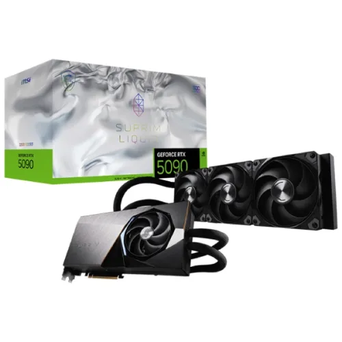 MSI GeForce RTX 5090 SUPRIM LIQUID SOC Graphics Card — 32GB GDDR7