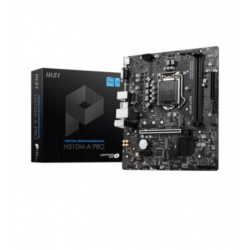 MSI H510M-A PRO Micro-ATX Motherboard — Intel 10th Gen and 11th Gen
