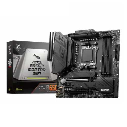 MSI MAG B650M MORTAR WIFI Micro-ATX Motherboard — DDR5, AMD AM5