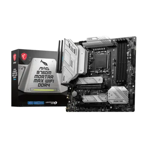 MSI MAG B760M MORTAR MAX WIFI mATX Motherboard — DDR4