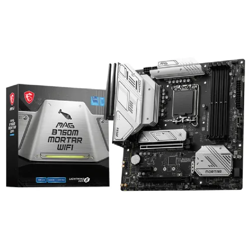 MSI MAG B760M MORTAR WIFI Motherboard — DDR5, Micro-ATX