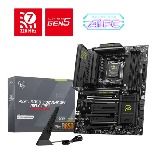 MSI MAG B850 TOMAHAWK MAX WIFI Motherboard — AM5, ATX
