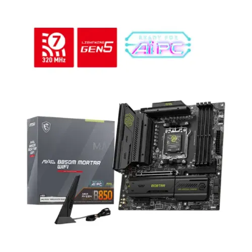 MSI MAG B850M MORTAR WIFI Micro-ATX Motherboard — AM5
