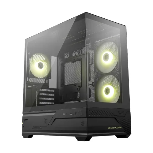 MSI MAG PANO M110R Mini Tower Gaming Case — ARGB, mATX
