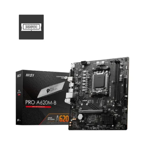 MSI PRO A620M-B Motherboard — AM5, mATX