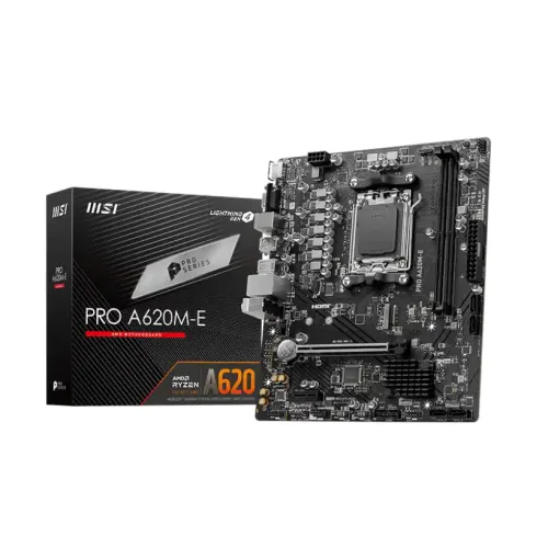 MSI PRO A620M-E Motherboard — AMD AM5, Micro-ATX