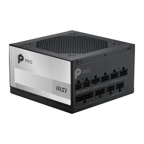 MSI PRO A850PL PCIE5 Power Supply — 850W, 80 Plus Platinum, Fully Modular
