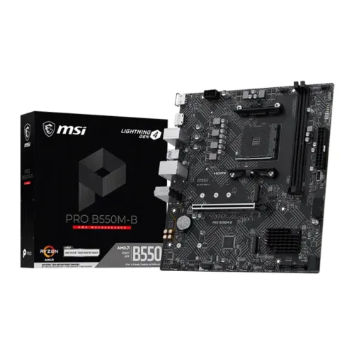 MSI PRO B550M-B Motherboard — AMD AM4, Micro-ATX