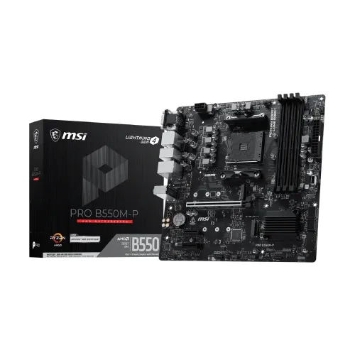 MSI PRO B550M-P Micro-ATX Motherboard — AMD AM4