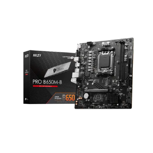 MSI PRO B650M-B Motherboard — DDR5, AMD AM5, m-ATX