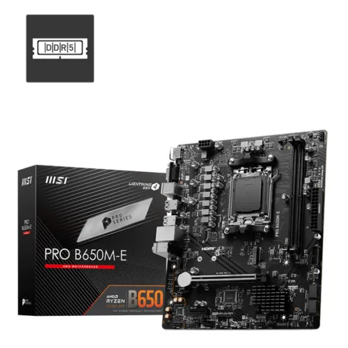 MSI PRO B650M-E Motherboard — AM5, Micro-ATX