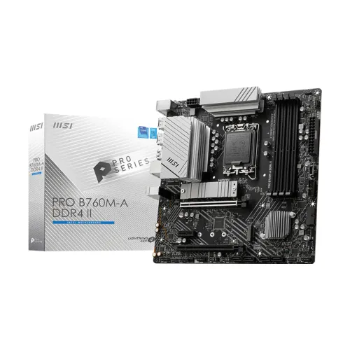 MSI PRO B760M-A II Motherboard — DDR4, Micro-ATX