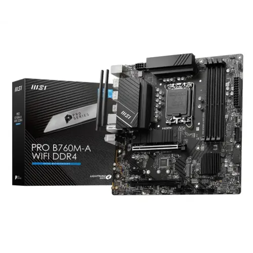 MSI PRO B760M-A WIFI Micro-ATX Motherboard — DDR4