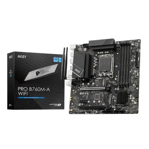 MSI PRO B760M-A WIFI Motherboard — Micro-ATX