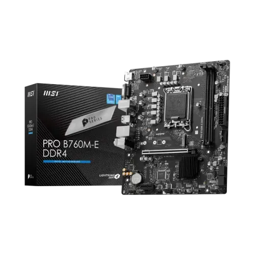 MSI PRO B760M-E Micro-ATX Motherboard — DDR4
