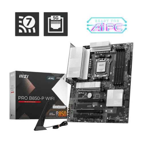 MSI PRO B850-P ATX Motherboard — AM5, WiFi