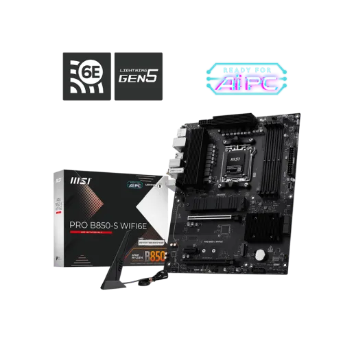 MSI PRO B850-S WIFI6E Motherboard — AM5, ATX