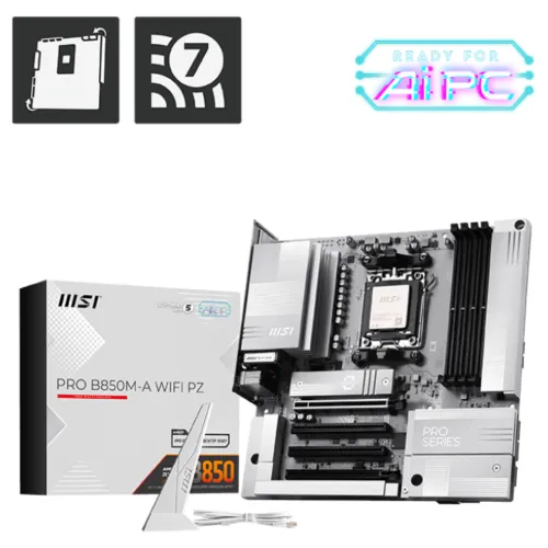 MSI PRO B850M-A WIFI PZ Micro-ATX Motherboard — AM5