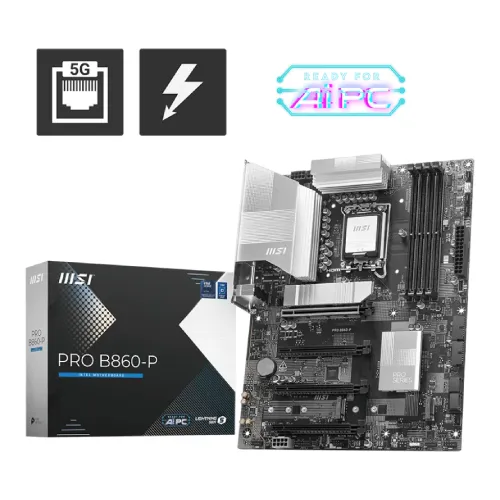 MSI PRO B860-P ATX Motherboard — LGA 1851