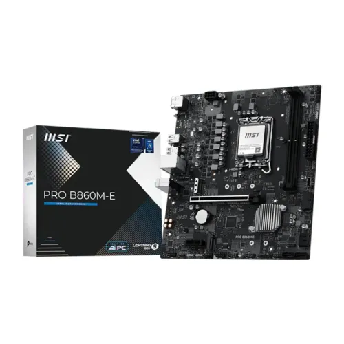 MSI PRO B860M-E Motherboard — LGA 1851, Micro-ATX