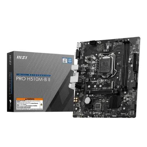 MSI PRO H510M-B II Micro-ATX Motherboard — 10th Gen