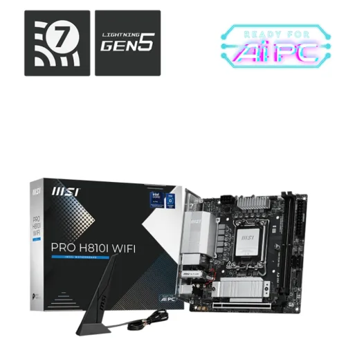 MSI PRO H810I WIFI Mini-ITX Motherboard — LGA 1851