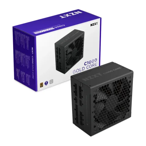NZXT C1000 Gold Core Full Modular Power Supply — 1000W, 80 Plus Gold, ATX 3.1