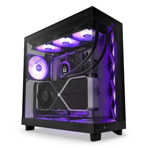NZXT H6 Flow RGB 2023 Mid-tower Airflow Casing — Compact, Dual-Chamber