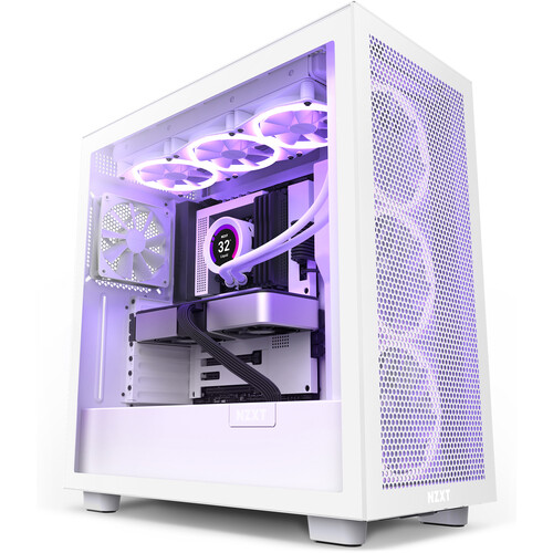 NZXT H7 Flow Airflow Casing White — ATX Mid-Tower