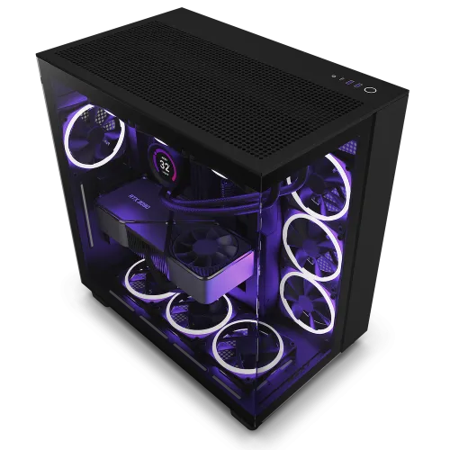 NZXT H9 Flow Mid-Tower Airflow Casing — Dual-Chamber