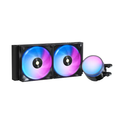 Ocypus Delta L24 ARGB V2 AIO Liquid CPU Cooler — 240mm, Black