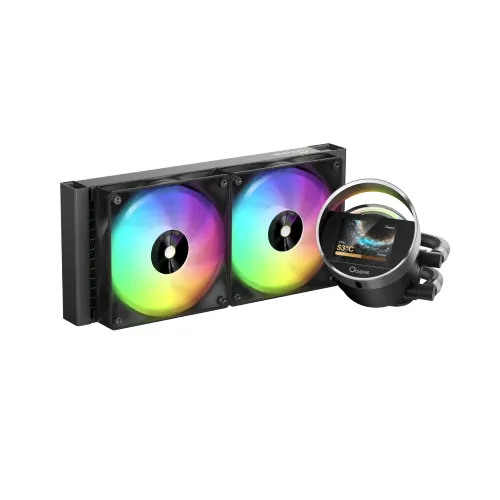 Ocypus Sigma L24 BK AIO Liquid CPU Cooler With Display — ARGB, 240mm