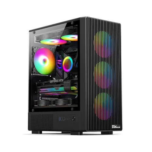 PC Power Air X Mesh BK Gaming Casing — Micro-ATX Mid Tower