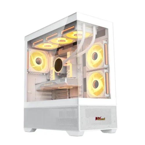 PC Power ICE TOWER Desktop Casing — White