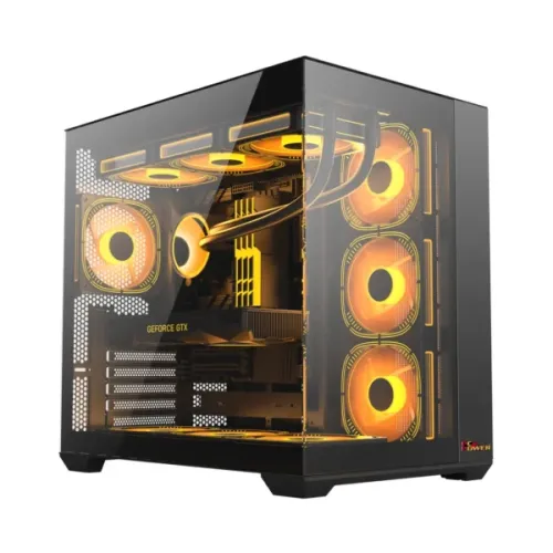 PC Power ICEBERG STEALTH ATX Casing — Black