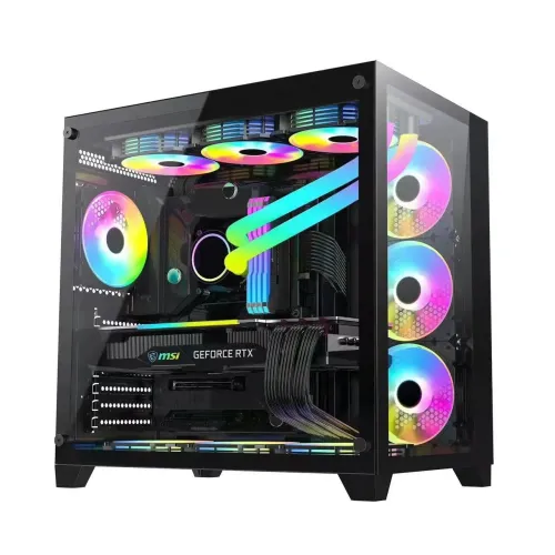 PC Power ICEBERG V2 Mid Tower Gaming Casing — BK
