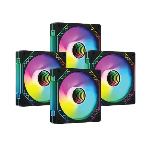 PC Power IRISH INFINITY F40 Casing Cooling Fan — 4 In 1, ARGB