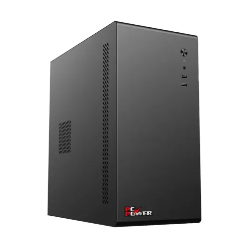PC Power PC401 Mini Tower Micro-ATX Casing — With Power Supply