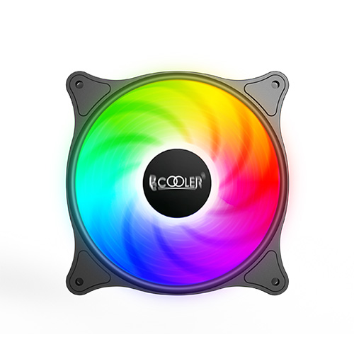 PCcooler Halo FX-120 Case Fan — Dynamic Color, 120mm