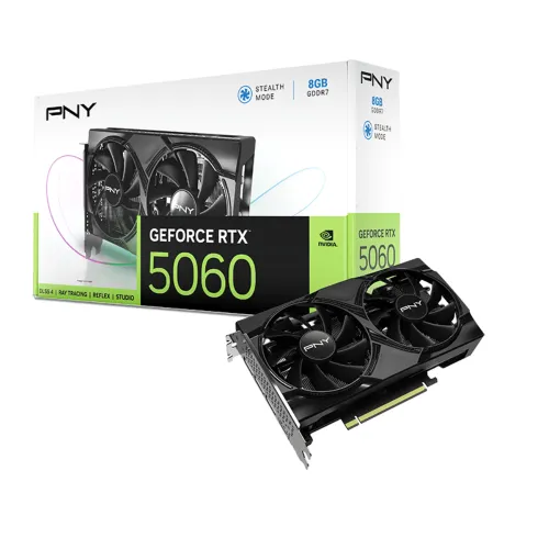 PNY GeForce RTX 5060 Dual Fan Graphics Card — 8GB GDDR7