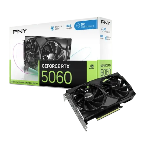 PNY GeForce RTX 5060 OC Dual Fan Graphics Card — 8GB GDDR7