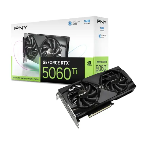 PNY GeForce RTX 5060 Ti Graphics Card — 16GB GDDR7, Dual Fan