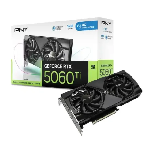 PNY GeForce RTX 5060 Ti Dual Fan Graphics Card — 16GB OC GDDR7