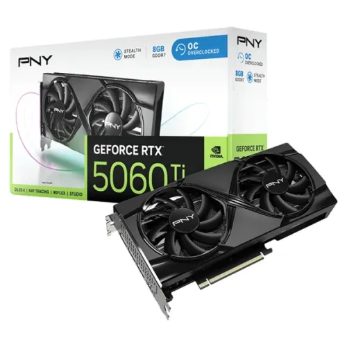 PNY GeForce RTX 5060 Ti OC Dual Fan Graphics Card — 8GB GDDR7